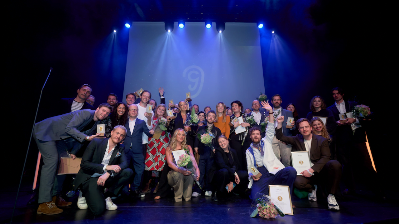 Vinnarna på Guldörat-galan 2023.