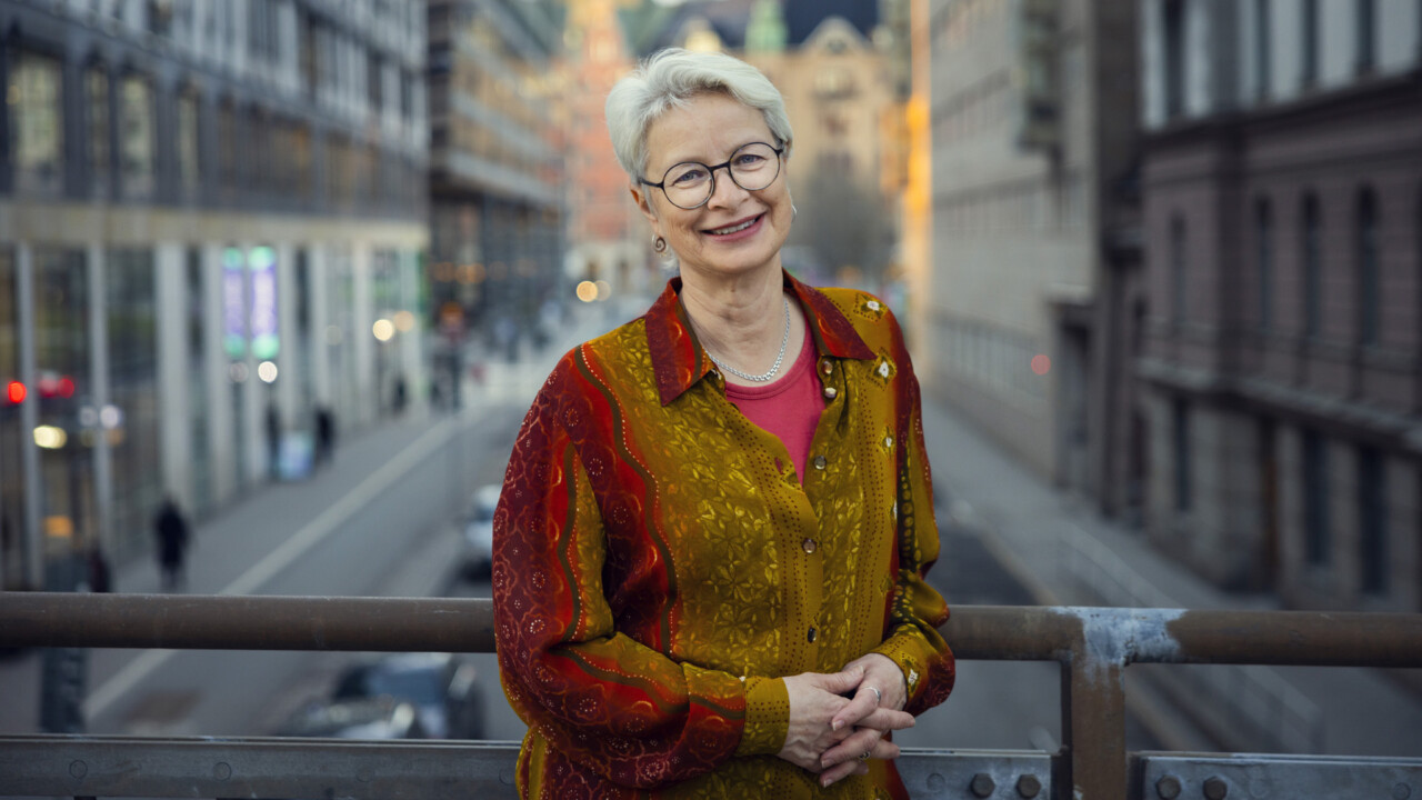 Erica Hedin, ordförande i Sveriges Radios journalistklubb i stadsmiljö.