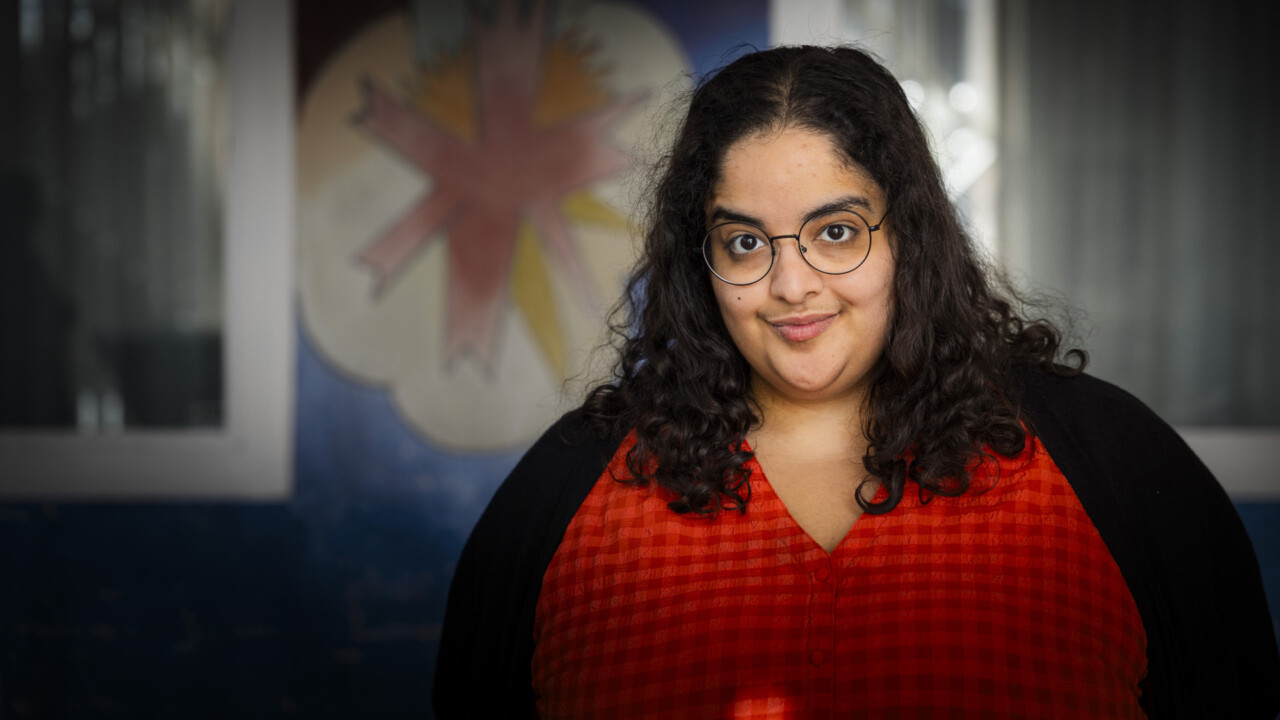 Inas Hamdan, Sydsvenskan, på Gräv 25 i Galaxen, Borlänge.