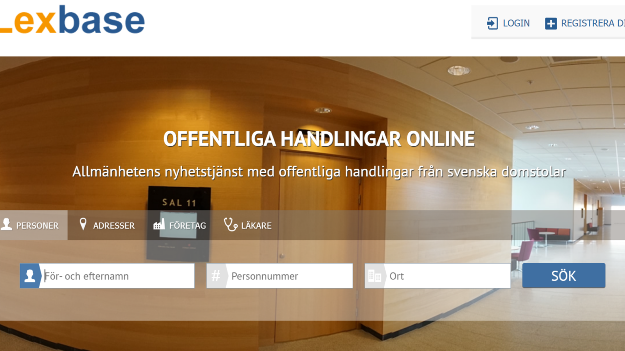 Ett av tillsynsärendena gäller Legal Newsdesk Sweden AB med sajten Lexbase.se.