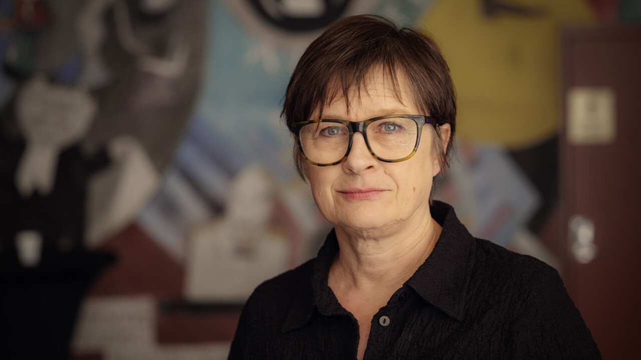 Ulla Sätereie, ordf FGJ, på Gräv 25 i Galaxen, Borlänge.