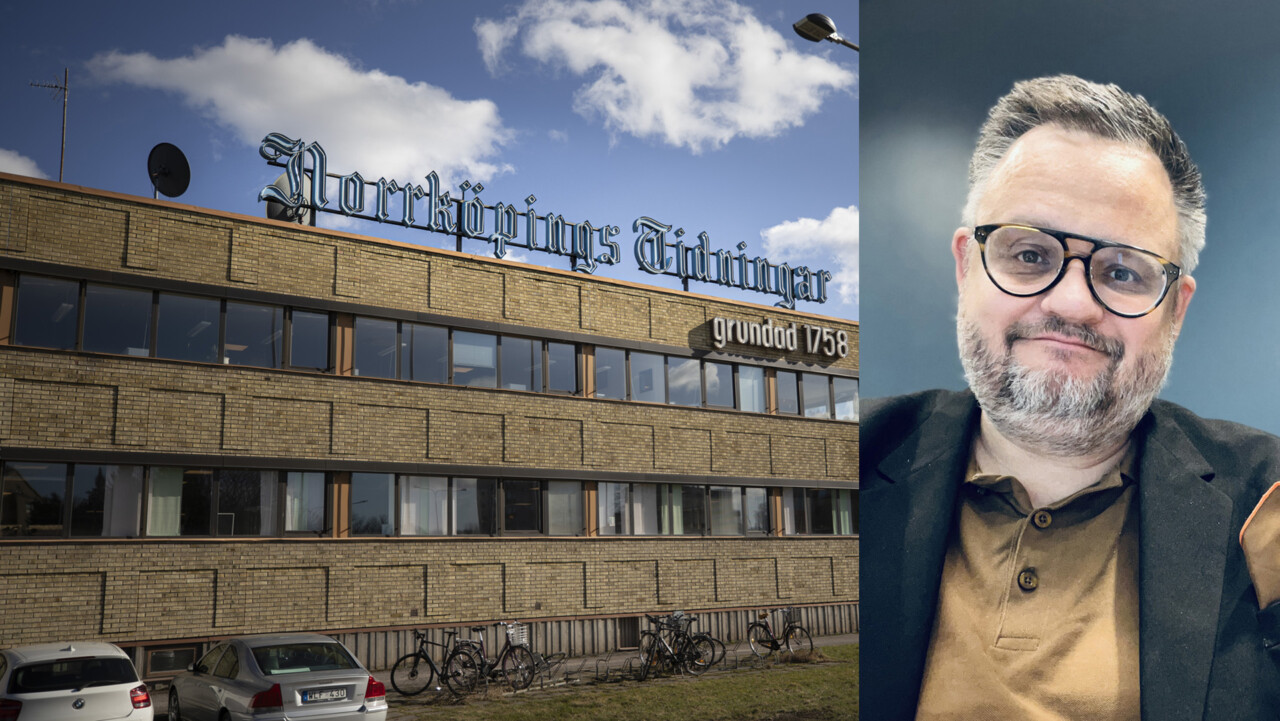NT:s chefredaktör, Fredrik Lagerqvist.