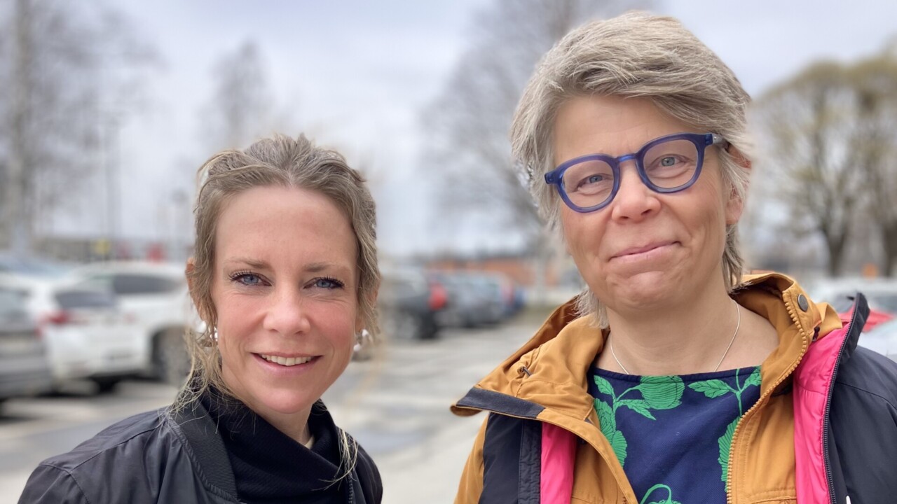 Pia Sjögren, SVT, och Sara Meidell, VK (t.v.) är nyvalda till ordförandeposterna i PK Norra.