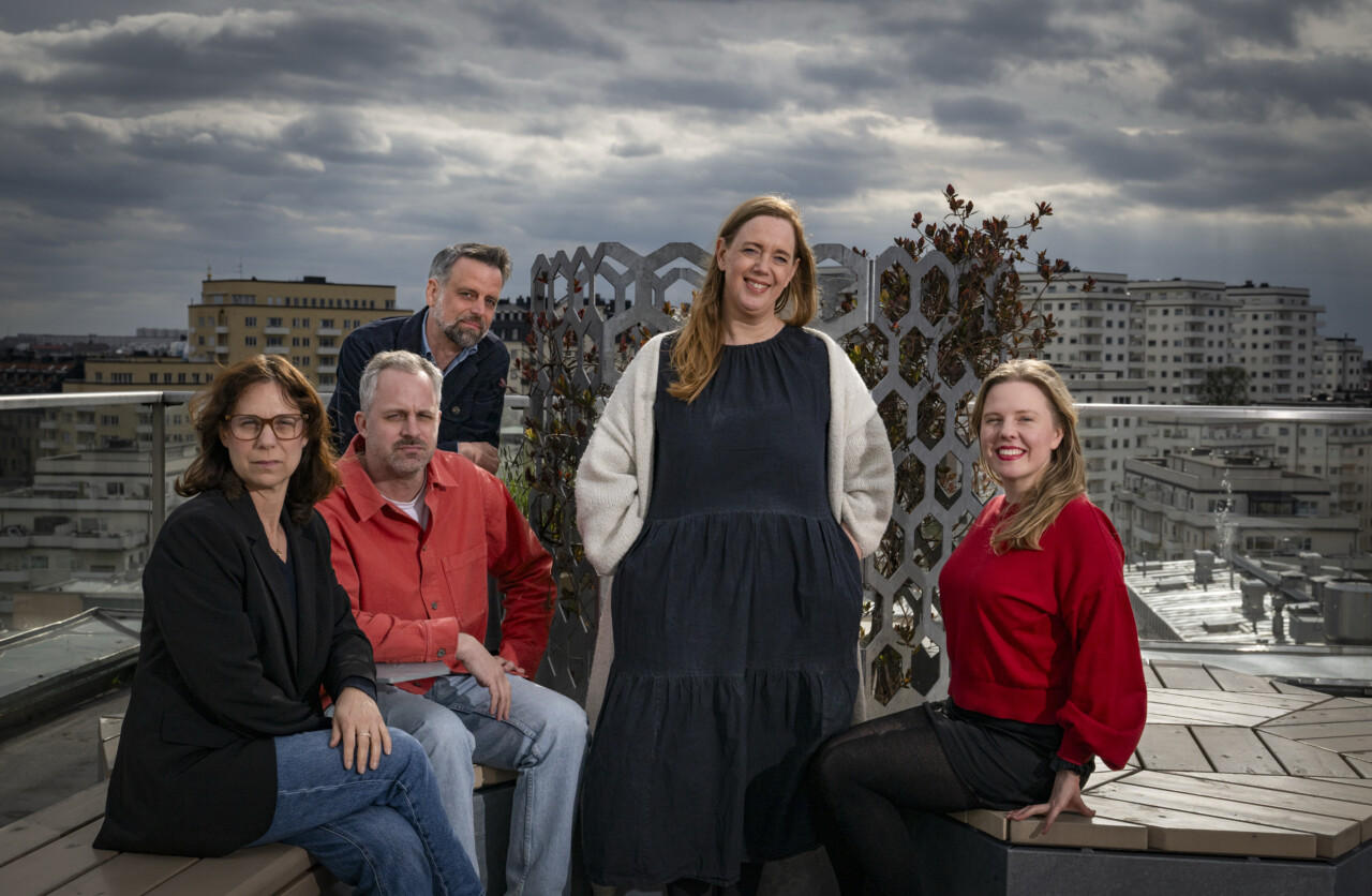 Madelaine Levy leder SvD:s nya nav Berättande, tillsammans med Mattias Wikdahl, ljud, Henrik Malmsten, AD, Anna Tiberg, gräv, och Ida Ölmedal, kulturchef.