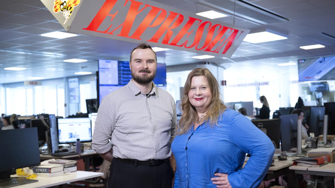 Max V Karlsson och Anna Gullberg.