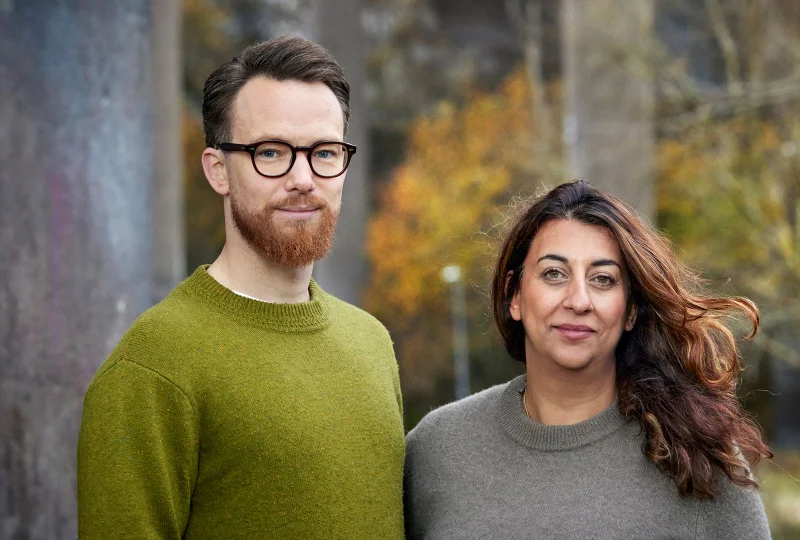 Johan Floderus och Sara Recabarren.