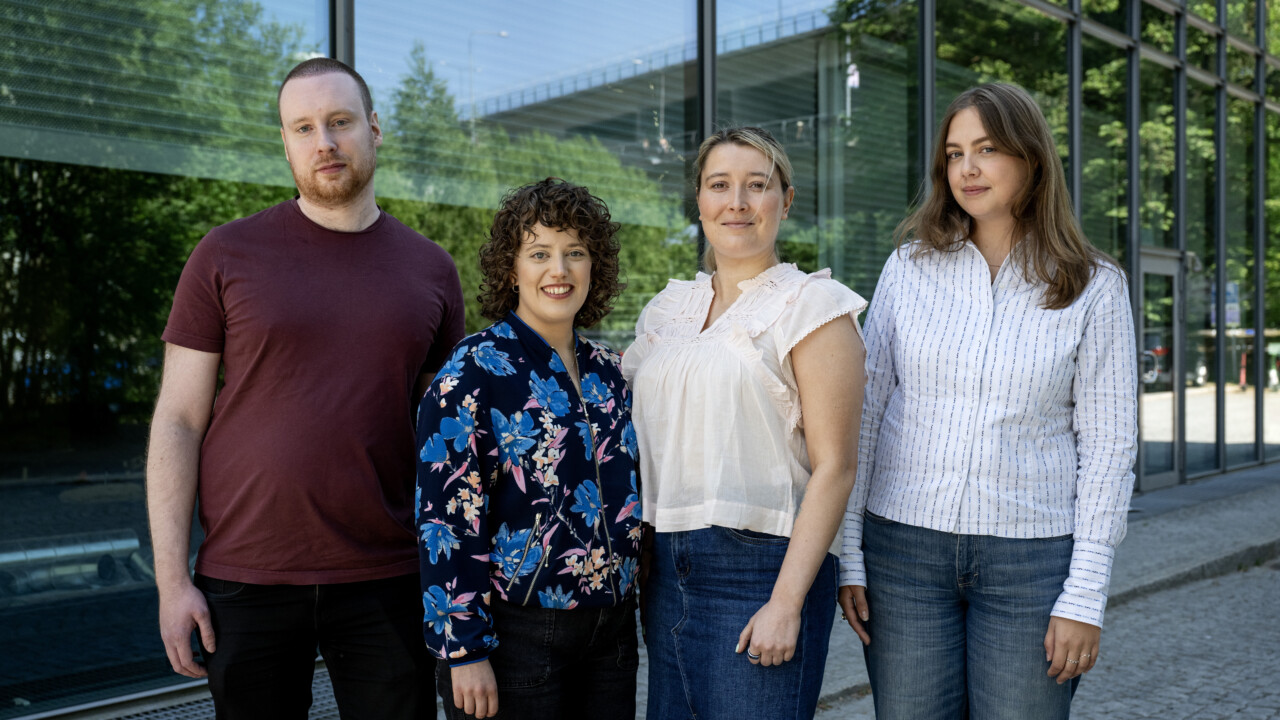 Marcus Lindström, Elin Nordlund, Linnéa Engholm och Amanda Åström är TT Nyhetsbyråns nya team i Sydney.