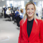 Anna Ekelund, när hon jobbade på Handlesbanken. 2023-10-02