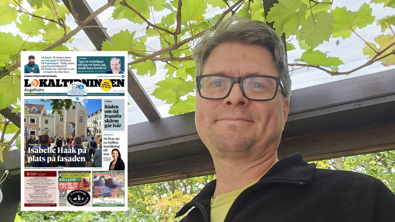 Lokaltidningens sista reporter Fredrik Magnusson.