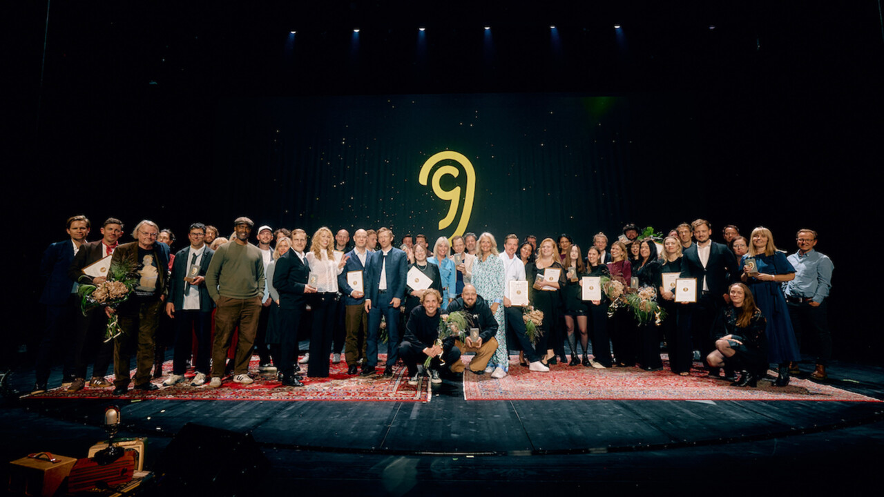 Guldörat Gala Vinnare 2025 – Stockholm, Sverige. Dokumentation från den årliga galan som hyllar framstående insatser inom svensk radio, podcast och ljudproduktion. Fotograferad av Christopher Lanaway den 21 oktober 2025.