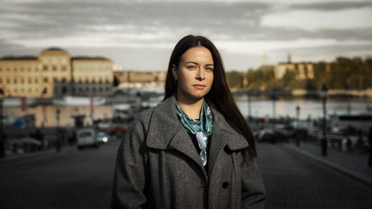 Svitlana Stetsenko, grävande reporter från Ukraina på besök i Stockholm.