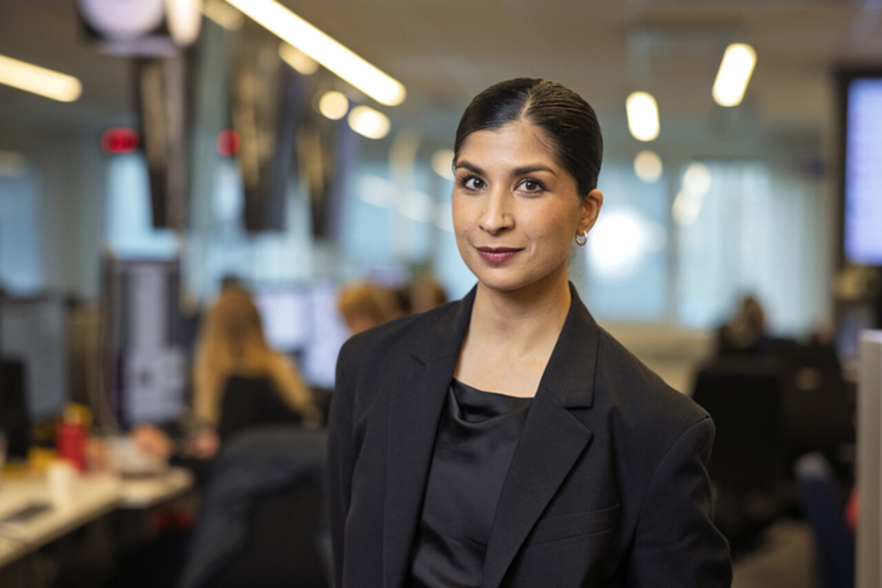 Soraya Hashim på DN:s redaktion.