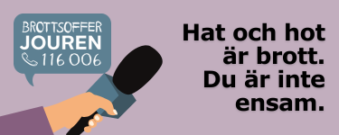 Hat och hot är brott.