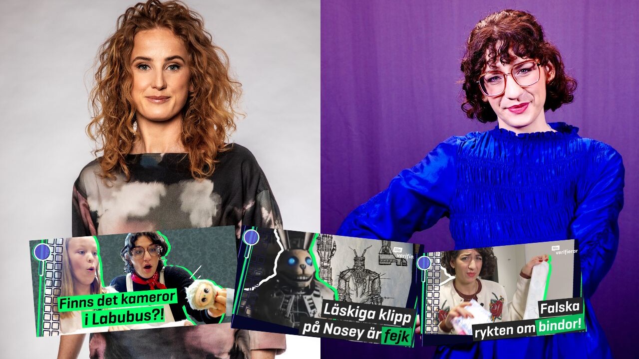 Josephine Keyser-Hattevig och Nina Kartal från Lilla Aktuellt tog emot Gyllene Bjällrans hederspris.