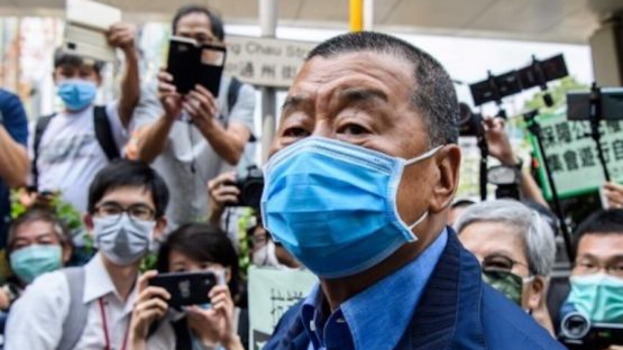 Jimmi Lai är grundare av den pro-demokratiska tidningen Apple Daily.