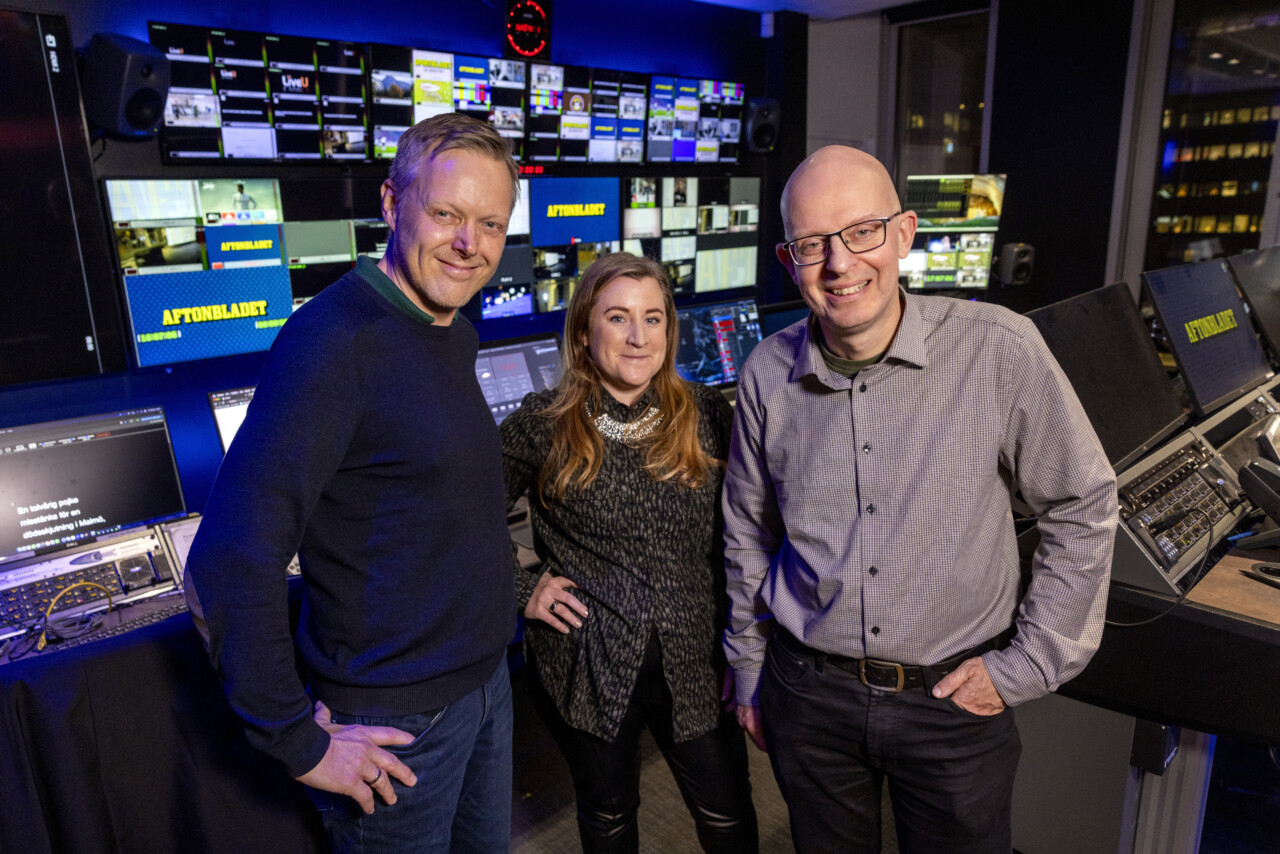 Pål Hansen, Country TV-Operations Manager Norge, Jenny Englund Stridh, Head of TV-Operations på Schibsted, och Vasilios Hatciliamis, Country TV-Operations Manager Sverige. Tillsammans ska de leda och utveckla Schibsteds gemensamma nordiska TV-Operations-organisation.