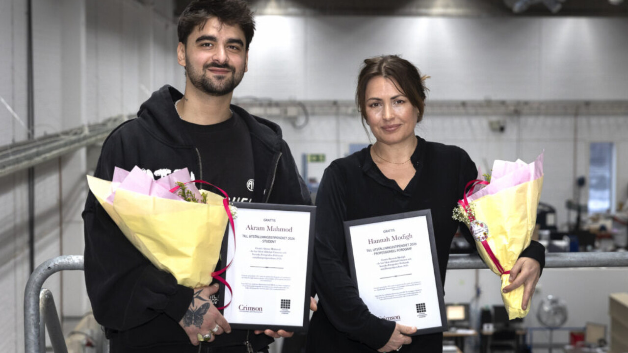 Mottagare av Crimson-stipendium 2026: Akram Mahmod och Hannah Modigh.