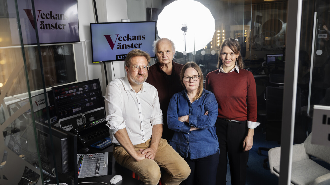 Podden Veckans vänster görs av Peter Gustavsson och Göran Greider, Dala-Demokraten, Jenny Wennberg, Arbetarbladet och Lovisa Arvidsson, Länstidningen Östersund.