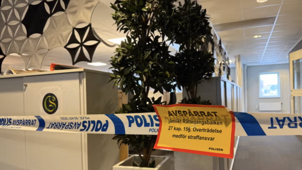 Inbrott på Söderhamns-Kuriren under påskhelgen.