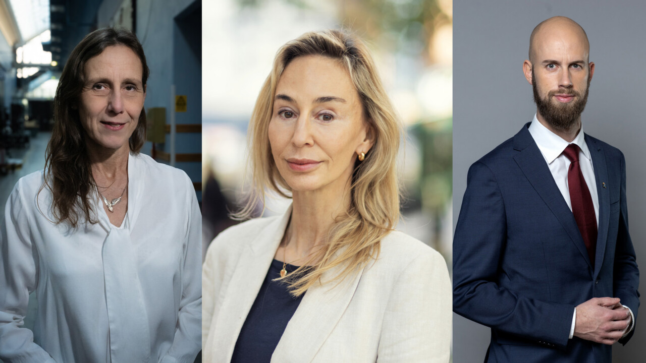 Kristina Lagerström, Karin Ekman, Carl-Oskar Bohlin. (Bilden är ett montage)